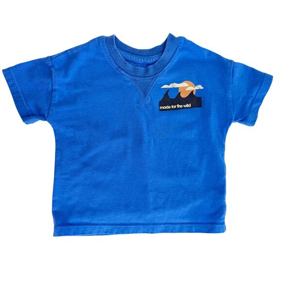 Grayson Mini Blue Made for the Wild Short Sleeve Graphic T Shirt Size 12 Months - Picture 1 of 4